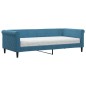 vidaXL Tagesbett mit Matratze Blau 90x200 cm Samt vidaXL Tagesbett mit Matratze Blau 90x200 cm Samt