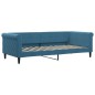 vidaXL Tagesbett mit Matratze Blau 90x200 cm Samt vidaXL Tagesbett mit Matratze Blau 90x200 cm Samt