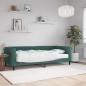 vidaXL Tagesbett mit Matratze Dunkelgrün 90x200 cm Samt vidaXL Tagesbett mit Matratze Dunkelgrün 90x200 cm Samt