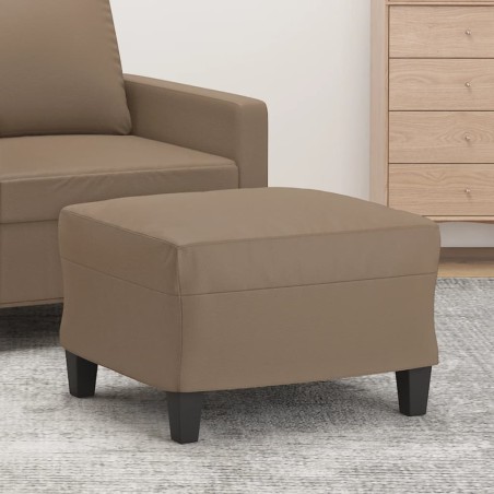 vidaXL Fußhocker Cappuccino-Braun 60x50x41 cm Kunstleder