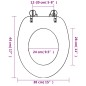 vidaXL Toilettensitz mit Soft-Close-Deckel MDF Seestern-Design vidaXL Toilettensitz mit Soft-Close-Deckel MDF Seestern-Design