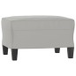 vidaXL Fußhocker Hellgrau 60x50x41 cm Mikrofasergewebe vidaXL Fußhocker Hellgrau 60x50x41 cm Mikrofasergewebe