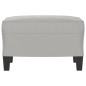 vidaXL Fußhocker Hellgrau 60x50x41 cm Mikrofasergewebe vidaXL Fußhocker Hellgrau 60x50x41 cm Mikrofasergewebe