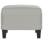 vidaXL Fußhocker Hellgrau 60x50x41 cm Mikrofasergewebe vidaXL Fußhocker Hellgrau 60x50x41 cm Mikrofasergewebe