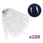 vidaXL Eiszapfen-Lichterkette 100 Stk. Kaltweiß Acryl vidaXL Eiszapfen-Lichterkette 100 Stk. Kaltweiß Acryl