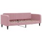 vidaXL Tagesbett Ausziehbar mit Matratzen Rosa 80x200 cm Samt vidaXL Tagesbett Ausziehbar mit Matratzen Rosa 80x200 cm Samt