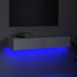 vidaXL TV-Schrank mit LED-Leuchten Weiß 90x35x15,5 cm vidaXL TV-Schrank mit LED-Leuchten Weiß 90x35x15,5 cm
