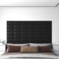 Wandpaneele 12 Stk. Schwarz 30x15 cm Kunstleder 0,54 m² Wandpaneele 12 Stk. Schwarz 30x15 cm Kunstleder 0,54 m²
