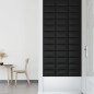 Wandpaneele 12 Stk. Schwarz 30x15 cm Kunstleder 0,54 m² Wandpaneele 12 Stk. Schwarz 30x15 cm Kunstleder 0,54 m²