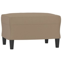 vidaXL Fußhocker Cappuccino-Braun 60x50x41 cm Kunstleder