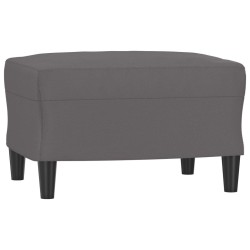 vidaXL Fußhocker Grau 60x50x41 cm Kunstleder