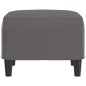 vidaXL Fußhocker Grau 60x50x41 cm Kunstleder vidaXL Fußhocker Grau 60x50x41 cm Kunstleder