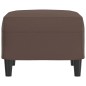 vidaXL Fußhocker Braun 60x50x41 cm Kunstleder vidaXL Fußhocker Braun 60x50x41 cm Kunstleder