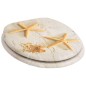 vidaXL Toilettensitze mit Deckel 2 Stk. MDF Seesterne vidaXL Toilettensitze mit Deckel 2 Stk. MDF Seesterne