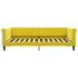 vidaXL Tagesbett mit Matratze Gelb 90x200 cm Samt vidaXL Tagesbett mit Matratze Gelb 90x200 cm Samt