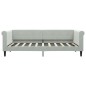 vidaXL Tagesbett mit Matratze Hellgrau 90x190 cm Samt vidaXL Tagesbett mit Matratze Hellgrau 90x190 cm Samt