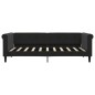 vidaXL Tagesbett mit Matratze Schwarz 90x190 cm Samt vidaXL Tagesbett mit Matratze Schwarz 90x190 cm Samt