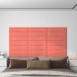 Wandpaneele 12 Stk. Rosa 60x15 cm Samt 1,08 m² Wandpaneele 12 Stk. Rosa 60x15 cm Samt 1,08 m²