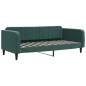 vidaXL Tagesbett Ausziehbar mit Matratzen Dunkelgrün 90x200 cm Samt vidaXL Tagesbett Ausziehbar mit Matratzen Dunkelgrün 90x200 cm Samt