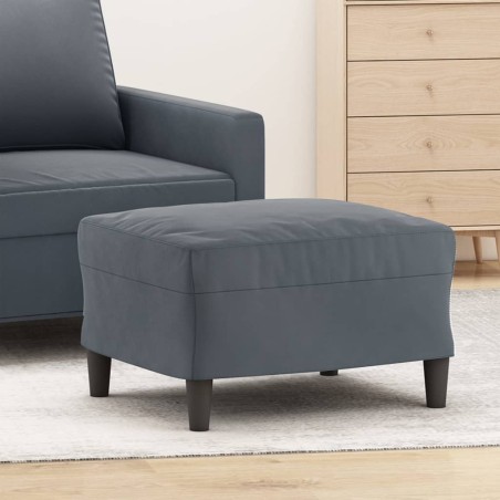vidaXL Fußhocker Dunkelgrau 60x50x41 cm Samt