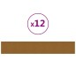 Wandpaneele 12 Stk. Braun 90x15 cm Samt 1,62 m² Wandpaneele 12 Stk. Braun 90x15 cm Samt 1,62 m²
