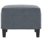 vidaXL Fußhocker Dunkelgrau 60x50x41 cm Samt vidaXL Fußhocker Dunkelgrau 60x50x41 cm Samt