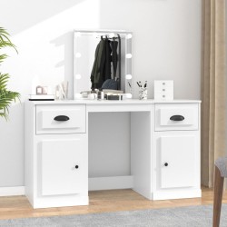 vidaXL Schminktisch mit LED Weiß 130x50x132,5 cm