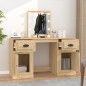 vidaXL Schminktisch mit LED-Leuchten Sonoma-Eiche 130x50x132,5 cm vidaXL Schminktisch mit LED-Leuchten Sonoma-Eiche 130x50x132,5 cm