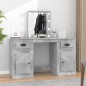 vidaXL Schminktisch mit LED-Leuchten Betongrau 130x50x132,5 cm vidaXL Schminktisch mit LED-Leuchten Betongrau 130x50x132,5 cm