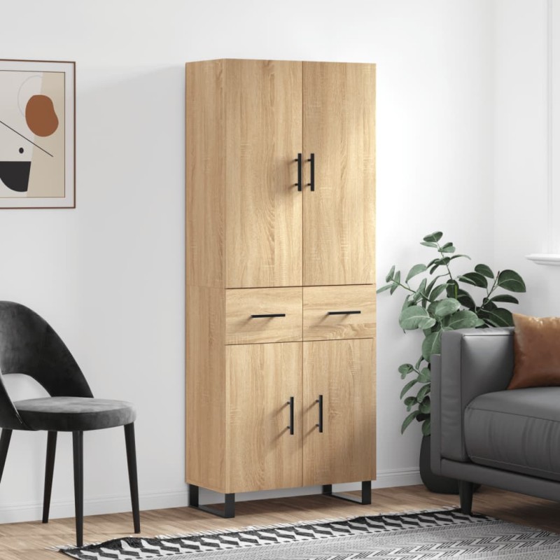 Highboard Sonoma-Eiche 69,5x34x180 cm Holzwerkstoff Highboard Sonoma-Eiche 69,5x34x180 cm Holzwerkstoff