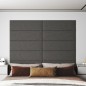 Wandpaneele 12 Stk. Dunkelgrau 90x30 cm Stoff 3,24 m² Wandpaneele 12 Stk. Dunkelgrau 90x30 cm Stoff 3,24 m²