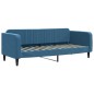 vidaXL Tagesbett Ausziehbar mit Schubladen Blau 80x200 cm Samt vidaXL Tagesbett Ausziehbar mit Schubladen Blau 80x200 cm Samt