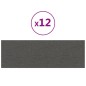 Wandpaneele 12 Stk. Dunkelgrau 90x30 cm Stoff 3,24 m² Wandpaneele 12 Stk. Dunkelgrau 90x30 cm Stoff 3,24 m²
