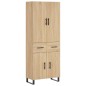 Highboard Sonoma-Eiche 69,5x34x180 cm Holzwerkstoff Highboard Sonoma-Eiche 69,5x34x180 cm Holzwerkstoff