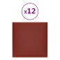 vidaXL Wandpaneele 12 Stk. Weinrot 30x30 cm Kunstleder 1,08 m² vidaXL Wandpaneele 12 Stk. Weinrot 30x30 cm Kunstleder 1,08 m²