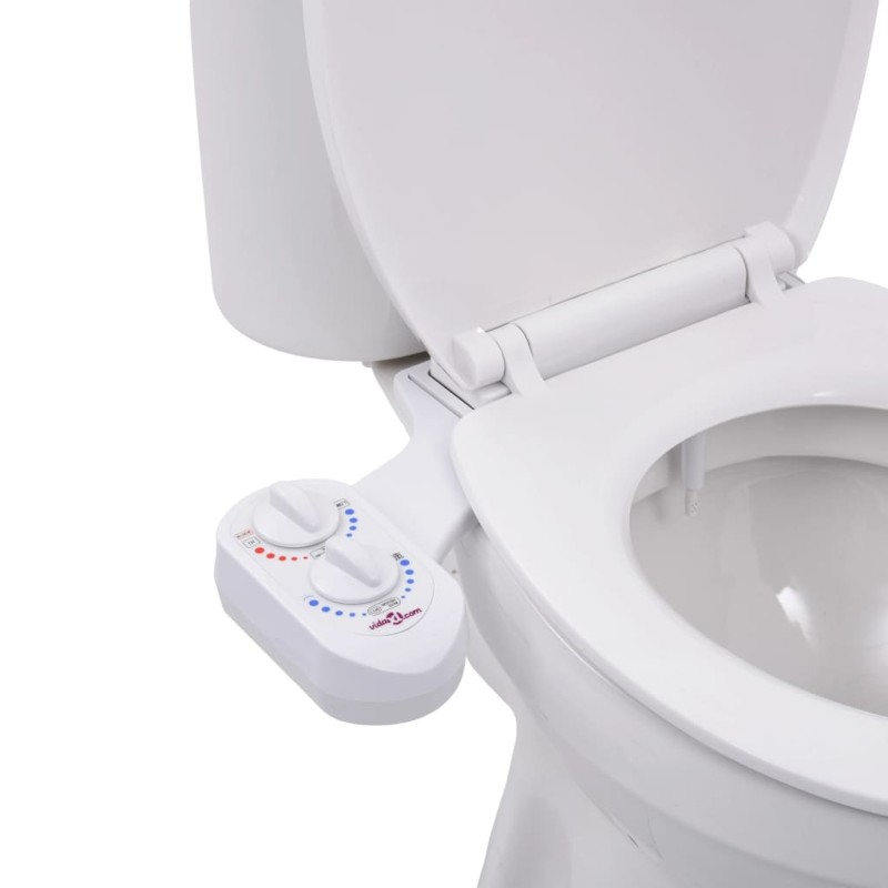 vidaXL Bidet-Aufsatz für Toilettensitz Heißes Kaltes Wasser Einzeldüse vidaXL Bidet-Aufsatz für Toilettensitz Heißes Kaltes Wasser Einzeldüse