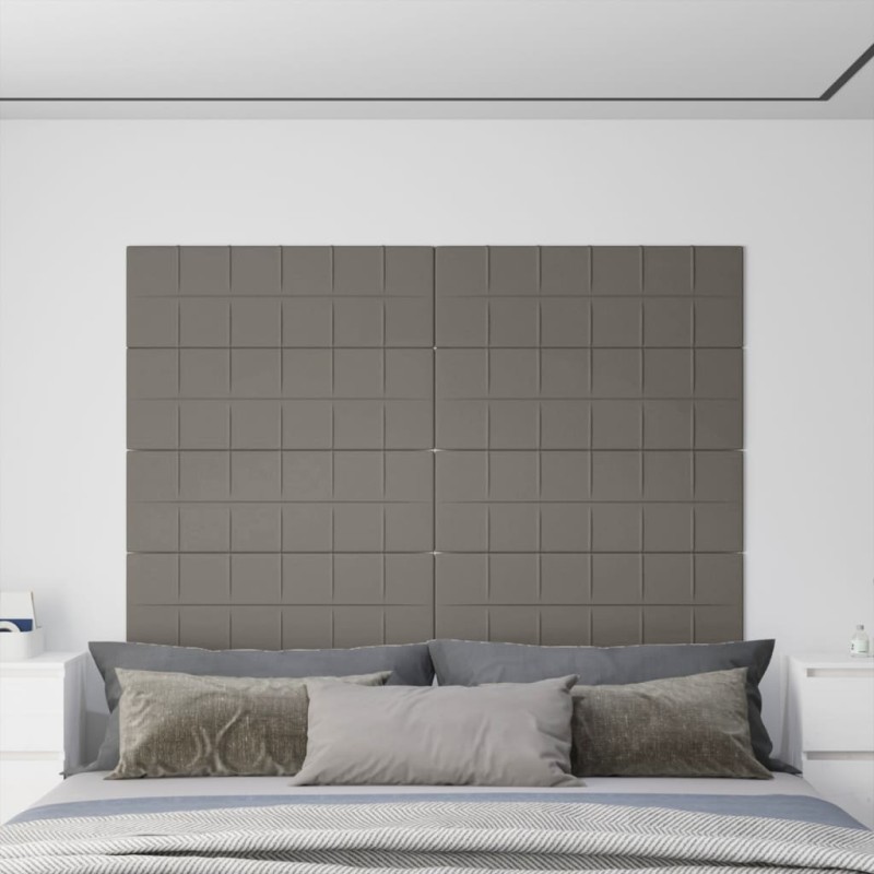 Wandpaneele 12 Stk. Hellgrau 90x30 cm Samt 3,24 m² Wandpaneele 12 Stk. Hellgrau 90x30 cm Samt 3,24 m²
