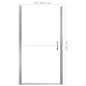 vidaXL Duschtür Mattes Hartglas 100x178 cm vidaXL Duschtür Mattes Hartglas 100x178 cm