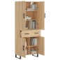 Highboard Sonoma-Eiche 69,5x34x180 cm Holzwerkstoff Highboard Sonoma-Eiche 69,5x34x180 cm Holzwerkstoff