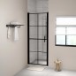 vidaXL Duschtür Hartglas 91x195 cm Schwarz vidaXL Duschtür Hartglas 91x195 cm Schwarz