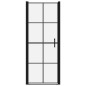 vidaXL Duschtür Hartglas 91x195 cm Schwarz vidaXL Duschtür Hartglas 91x195 cm Schwarz