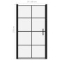 vidaXL Duschtür Hartglas 100x178 cm Schwarz vidaXL Duschtür Hartglas 100x178 cm Schwarz