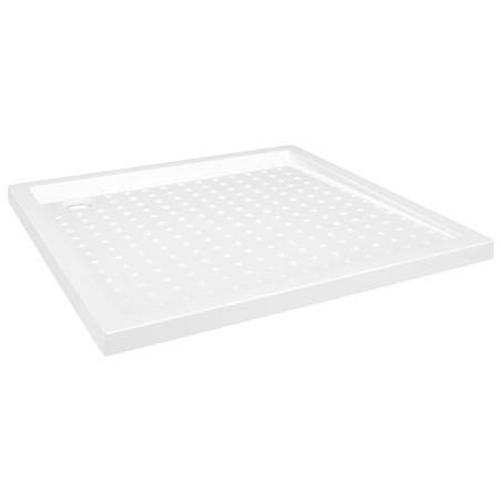 vidaXL Duschwanne Anti-Rutsch Weiß 80x80x4 cm ABS