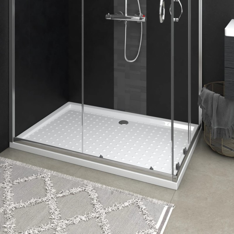 vidaXL Duschwanne Anti-Rutsch Weiß 80x120x4 cm ABS vidaXL Duschwanne Anti-Rutsch Weiß 80x120x4 cm ABS