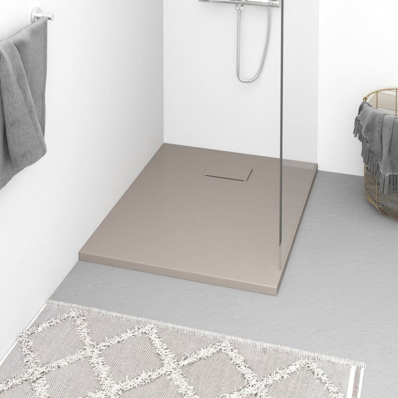 vidaXL Duschwanne SMC Braun 90x70 cm vidaXL Duschwanne SMC Braun 90x70 cm