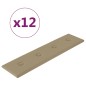 Wandpaneele 12 Stk. Cappuccino-Braun 60x15cm Kunstleder 1,08 m² Wandpaneele 12 Stk. Cappuccino-Braun 60x15cm Kunstleder 1,08 m²