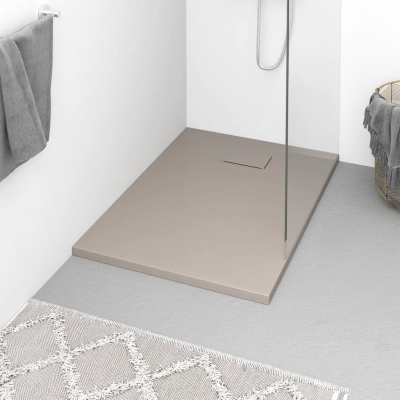 vidaXL Duschwanne SMC Braun 100x70 cm vidaXL Duschwanne SMC Braun 100x70 cm