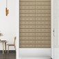 Wandpaneele 12 Stk. Cappuccino-Braun 60x15cm Kunstleder 1,08 m² Wandpaneele 12 Stk. Cappuccino-Braun 60x15cm Kunstleder 1,08 m²