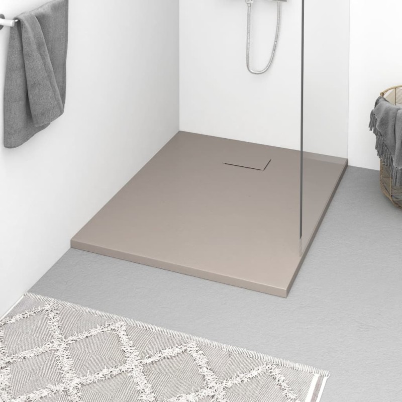 vidaXL Duschwanne SMC Braun 100x80 cm vidaXL Duschwanne SMC Braun 100x80 cm