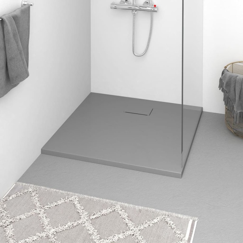 vidaXL Duschwanne SMC Grau 90x80 cm vidaXL Duschwanne SMC Grau 90x80 cm
